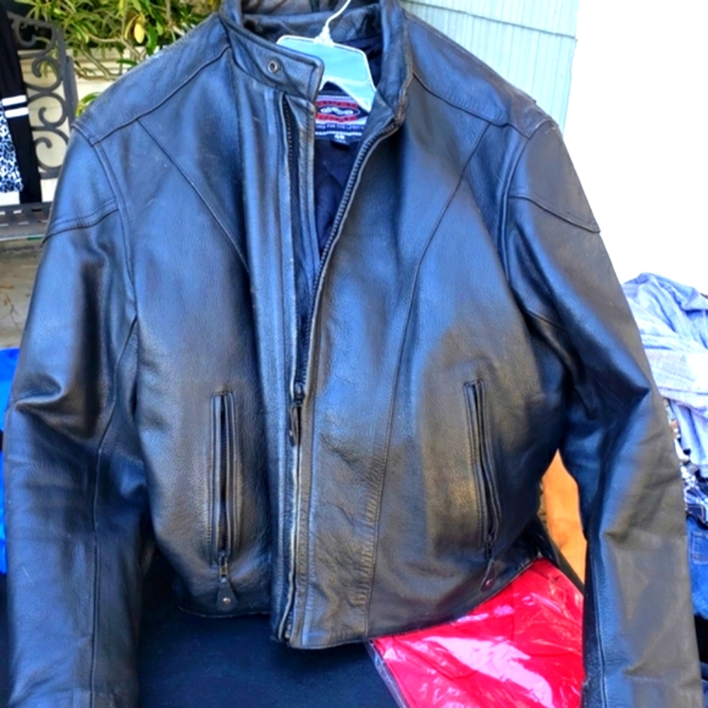 River Road Vintage Leather Jacket Size 46